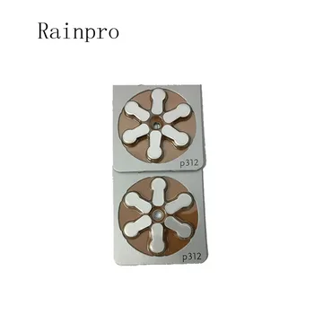 Rainpro 60pcs/daug (10 pak ) A 312 P312 312 PR41 cinko oro mygtukas, baterijos Klausos geriausios kokybės