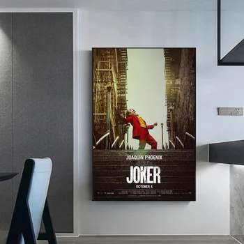 Sienos Menas Drobė Spausdinti Paveikslas, Tapyba Joker Plakato Nuotrauką Kambarį Namų Dekoro Be Rėmelio