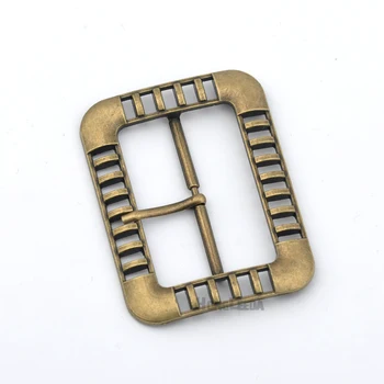 5 vnt. / daug BK-019 50mm 2inch paprastas metalinės sagties pin diržo sagtis bronza/antikvariniai žalvario spalvos, tuščiavidurė konstrukcija lydinio sagtis