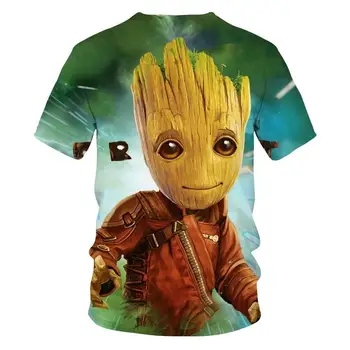 Marškinėliai, Juokinga Globėjai Galaxy Groot 2021 M. Vasarą Vaikai 3D T-shirt Spausdinti Marškinėliai Berniukams, Mergaitėms 4-20 Metų Tshirts Harajuku