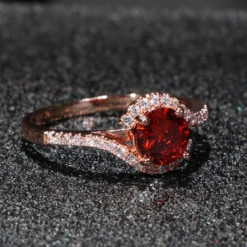 Bague Ringen Klasikinis ruby žiedas žavesio moterų sterlingas sidabro žiedai didmeninė dalyvavimas vestuves dovanos dydis 6-10