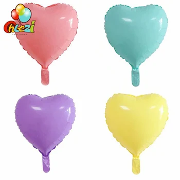 Didmeninė 50pcs/lot 17 colių Macarons saldainiai spalvų balionai Širdies/Star/Apvalus Gimtadienis, Vestuvės Dekoro Globo Vaikai Kamuolys Prekes