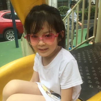SomeCool Gamyklos NAUJAS Stilius Taškus akiniai nuo saulės Vaikams 3-8 y Plastiko UV400 Atvėsti vaiko akinius Širdies Formos Gražių Mergaičių, akiniai n620