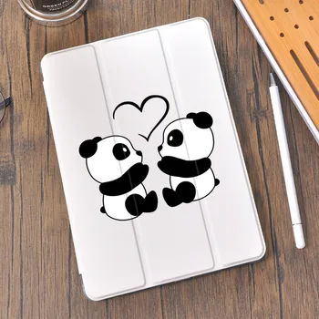 Mielas Panda iPad 10.2 7 8 Kartai Atveju Su Pieštukas Turėtojas iPad Air 4 3 2 Mini 5 4 Case For iPad Pro 11 Atveju 2020 m.