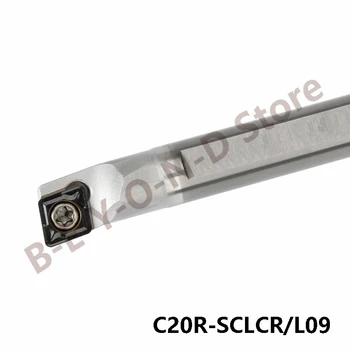 UŽ SCLCR C20R-SCLCR09 C20R-SCLCL09 Tekinimo Staklės, Įrankių Laikiklis Volframo plieno aseismic karka naudoti CCMT09 Karbido Įdėklai