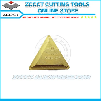 10vnt ZCC frezavimo įdėklai TPMR160308 YBC251 ZCCCT cnc karbido trikampis frezavimo įterpti TPMR 160308 TPMR322 plieno