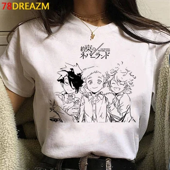 Pažadėjo Neverland marškinėlius viršuje tees vyrų plius dydžio grafinis tees derliaus japonų pora viršų tees t-shirt harajuku kawaii