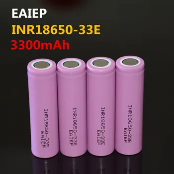 4pcs/daug EAIEP lii-30A INR18650-33E 18650 3300mah elektroninių cigarečių Įkrovimo baterijas elektros išlydžio aukšto