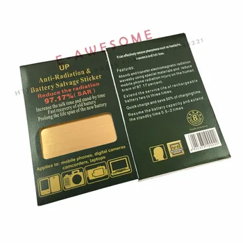 Aukso Stabdžių Spinduliuotės Lipdukas & Baterija Gelbėjimo Lipdukas Už Mobilųjį Telefoną,Ipad,nešiojamas 97.17%(SAR) 50pcs/Daug
