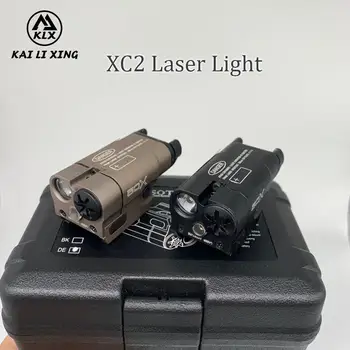 XC2 Lazerio Šviesa Compact Pistoletas Žibintuvėlis Su Red Dot Lazerio Taktinis LED MINI Baltos Šviesos 200 Liumenų Airsoft Flashligh