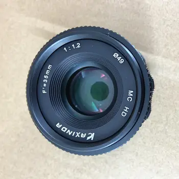 Kaxinda 35mm f/1.2 Vadovo Premjero EF-M-Mount Objektyvas Canon EOS M M2 M3 M5 M6 Mark II M10 M50 M100 M200 Mirrorless Kamera 35 F1.2