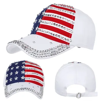 25# Amerikos vėliava spausdinti elektros audra beisbolo Mados Beisbolo kepuraitę Mados Lauko Laisvalaikio Skydelis Skrybėlę Hip-Hop Sporto Skrybėlės