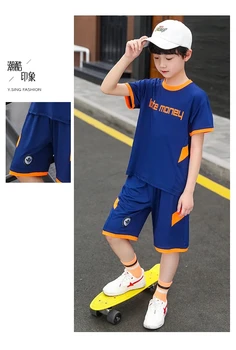 Paauglių berniukas classisc fone sporto marškinėliai nustatyti greitai-džiovinimo drabužiai, vaikiški drabužiai, vaikų Berniukų krepšinio vienodas