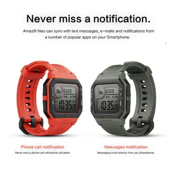 Amazfit Neo Smart Watch 28 Dienos Baterija ir 