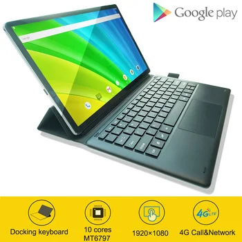 2020 m. Visa Naujos 11,6 colių 2 in 1 Tabletė GPS Android MT6797 10 branduolių žaidimų Tablečių 4G Telefonu nešiojamą kompiuterį Planšetinį kompiuterį su Klaviatūra 13MP