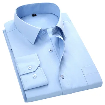Vyrų verslo atsitiktinis ilgomis rankovėmis klasikinis tamsiai mėlyni vyriški socialinės marškinėliai