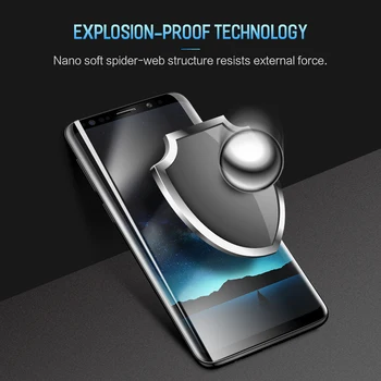 ROKO Screen Protector For Samsung s8 plius Minkštos TPU Full Screen Protector 0.12 MM, Plonu Hidrogelio Apsauginė Plėvelė Galaxy s8 s8+