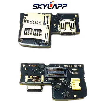 Originalus PCB w mini USB ir microSD laikiklis Garmin Edge 810 TIPO 10 (810 touring) GPS Remontas, pakeitimas Valdybos Nemokamas pristatymas