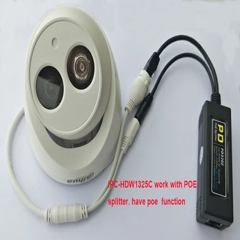 Karšto pardavimo Dahua IP Kamera 3MP IPC-HDW1325C H. 264 IP67 VAIZDO Kamera IR 30M Priežiūros Tinklo Dome Kamera, ONVIF
