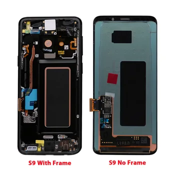 Mažai Mažų Taškų Originalus LCD Samsung Galaxy S9 G960F G960W LCD Ekranas Jutiklinis Ekranas skaitmeninis keitiklis Su rėmeliu Ir be Rėmelio