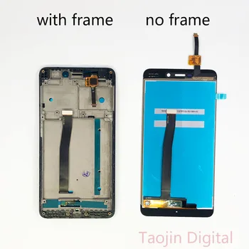 Už XIAOMI Redmi 4A LCD Ekranas Jutiklinis Ekranas skaitmeninis keitiklis Pakeisti XIAOMI Redmi 4A Ekranas Su karkasu