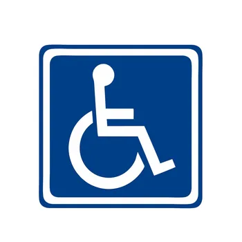 Aliauto Mados Automobilių Lipdukas Neįgaliesiems Pasirašyti Negalia Mobilumo Automibile Stovėjimo PVC Lipdukas už 