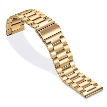 Už Ticwatch C2 Rose Gold Versija Watchband Nerūdijančio plieno, Riešo Dirželis, 18mm 
