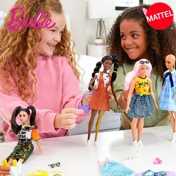 Mattel Barbie serijos Atsitiktinai laivo rinkinys Barbie spinta mados derinys drabužius Barbie mergina princess gimtadienio dovanos