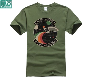 Derliaus Starfleet Akademijos t-shirt Vyrai Žvaigždė Marškinėlius mokslinės Fantastikos sci-fi Jungtinių Federacijos Planetų Tyrinėtojai Marškinėliai Vyrams