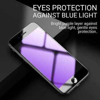 Hoco screen protector, stiklo iphone 7 8 plius pilnas ekrano apsauginės plėvelės 9h grūdintas kino 2.5 D kraštas dangtelio apsauginis stiklas