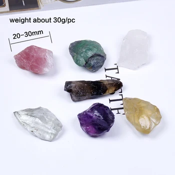Runyangshi 1set Natūralus ametistas kristalų originalus akmens septynių čakrų stambūs grūdų unpolished rosre kvarco Dovanų Kolekcija