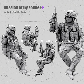 1/35(50mm) Dervos Pav Rinkiniai rusijos Šiuolaikinės Specialiųjų Pajėgų karys savarankiškai surinkti-124