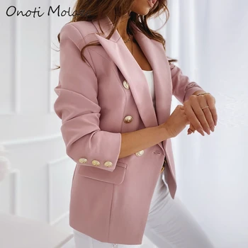 Rudens pavasario striukė moterims tiktų paltai ponios oficialaus biuro švarkas kailis mados kietas moterų viršūnių veste femme 