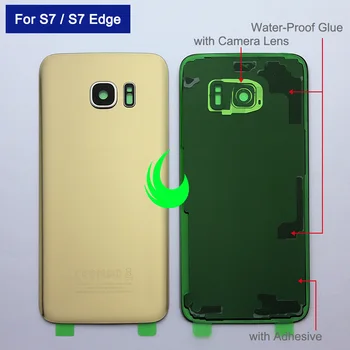 Galinio Stiklo Baterijos Dangtelis Skirtas Samsung Galaxy S7 G930 / S7 Krašto G935 Galinių Durelių Būsto Atveju 
