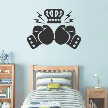 YOYOYU bokso pirštinės vinilo sienos menas, lipdukas apdailos kambarį berniukų miegamasis ir sporto salė siena lipdukas apdailos HL187