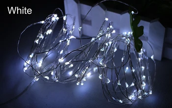 10M 33FT 100 led Baterija valdomi LED Varinės Vielos Pasakų String Žibintai Kalėdinė Girlianda Atostogų Vestuves dekoras