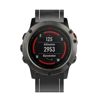 Naujas sporto Odos laikrodis Dirželis Lengvai tilptų greitai Susieti Apyrankę, Diržą 26MM Garmin Fenix 5X mados Smart Watch band apyrankė