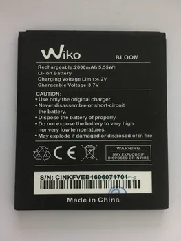 VBNM 2017 Naują Bateriją Už Wiko Bloom 2000mAh 7.4 Wh 3.7 V, Li-ion Bateria Pakeitimo Telefono Baterijų Aukštos Kokybės Įkraunamas
