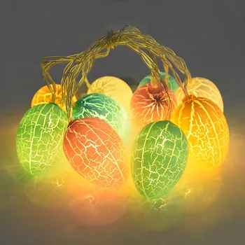 Velykų Kiaušinių Formos 10 LED Dekoratyvinis Kabinti Šviesos Ornamentų linksmų Velykų Dekoracijas Namuose Šventė Šalies Švyti Tamsoje Kiaušiniai