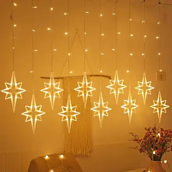 Kalėdų Polaris Star Lempos Naujųjų Metų LED String Žibintai 