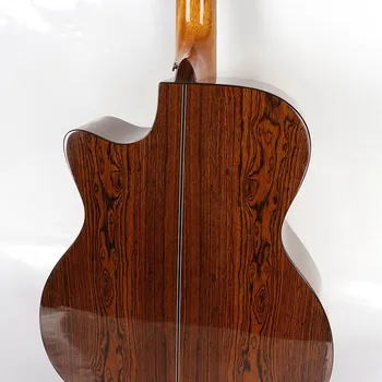 Kietas eglės akustine elektrine gitara drugelis medienos su imtuvas EQ