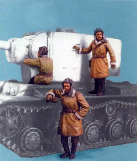 1/35 Mastelis Unpainted Dervos Pav Sovietų Tanklaivių 3 skaičiai