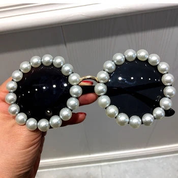 Moterų Akiniai Nuo Saulės Prabangių Perlų Derliaus Prekės Dizaineris Turas Saulės Akinių Mados Atspalvių Oculos Feminino