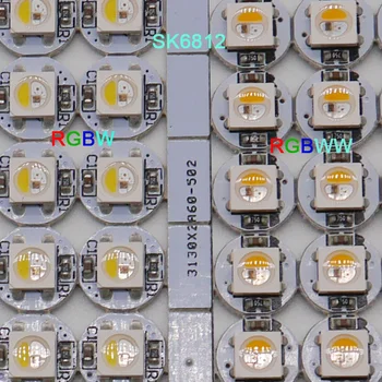 100vnt SK6812 LED Valdybos Heatsink RGBW/RGBWW LED lustai (10mm*3mm) SK6812 IC Built-in 5050 SMD RGB DC5V