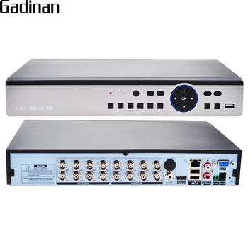 GADINAN 16CH 4MP/Hibridinis 8*4M+8*IP 4M 5 in 1 HAINAUT/TVI/CVI/CVBS/IP Saugumo CCTV DVR H. 264+ Kodavimas Onvif už HAINAUT-Q HAINAUT-G Fotoaparatas