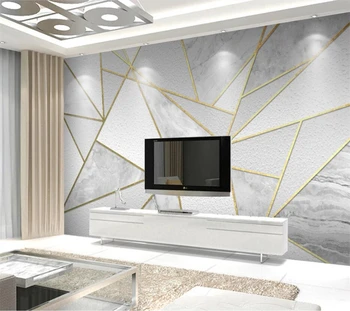 Beibehang Užsakymą tapetai 3D didelės freskos modernių paprastų geometrinių marmuro fone sienos kambarį miegamojo sienos papel de sumalti
