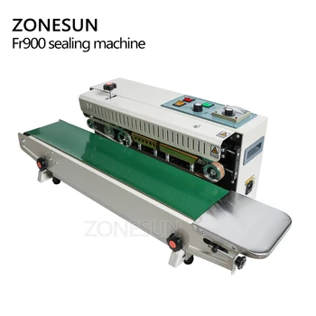 ZONESUN FR-900 Automatinė Nuolat plėvelės, sandarinimo mašina, plastiko maišelis pakuotės mašina, Išplėtė maisto juostos gruntas