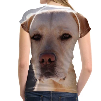 Juodas Labradoro Retriveris Šuo Spausdinti marškinėliai Moteris Kvėpuojantis Elastinga trumpomis Rankovėmis Drabužius Tees Atsitiktinis Tinka T-marškinėliai