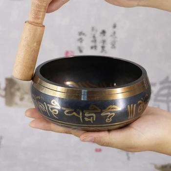 Tibeto Dainavimas bowl Dubenėlį Dekoratyvinis-sienos-patiekalai, Namo Apdaila Dekoratyvinės Sienų Patiekalų Tibeto Dainavimo Dubenėlį