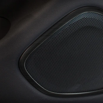 4pcs Nerūdijančio Plieno, Automobilių Durų Stereo Garsiakalbis Audio Garso Rėmo Žiedas Dangtelis Apdaila Reikmenys Volvo XC60 2018 2019 2020